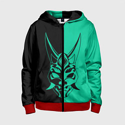 Толстовка на молнии детская СПЛИТ МАСКА СЯО, цвет: 3D-красный