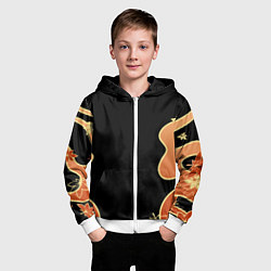 Толстовка на молнии детская КАДЗУХА ПАТТЕРН, цвет: 3D-белый — фото 2