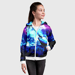 Толстовка на молнии детская МОЛЧАНИЕ ЛУНЫ, цвет: 3D-белый — фото 2