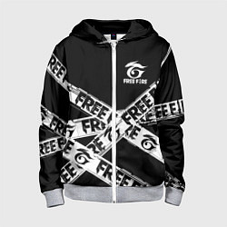 Толстовка на молнии детская GARENA FREE FIRE OFF CYBER LINE STYLE, цвет: 3D-меланж