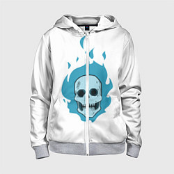 Детская толстовка на молнии Череп Cute Angel парный