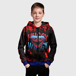 Толстовка на молнии детская ХАГИ ВАГИ POPPY PLAYTIME, цвет: 3D-синий — фото 2