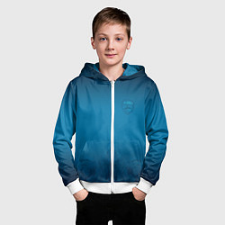 Толстовка на молнии детская 1980 SPB Fans, цвет: 3D-белый — фото 2