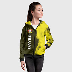 Толстовка на молнии детская БАЙЕР - Огонь Вертикально, цвет: 3D-черный — фото 2