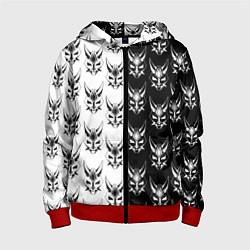 Толстовка на молнии детская GENSHIN IMPACT XIAO MASK ГЕНШИН ИМПАКТ СЯО МАСКА, цвет: 3D-красный