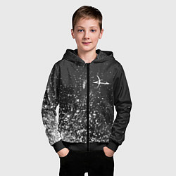 Толстовка на молнии детская ЗОВ АДА - ARROWHEADS - Краски, цвет: 3D-черный — фото 2