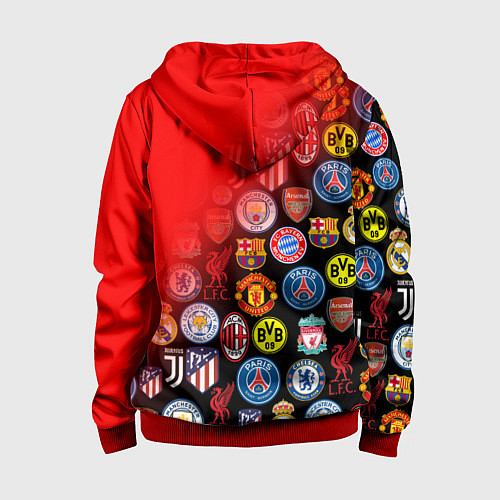 Детская толстовка на молнии BAYERN MUNCHEN BEST FC SPORT / 3D-Красный – фото 2