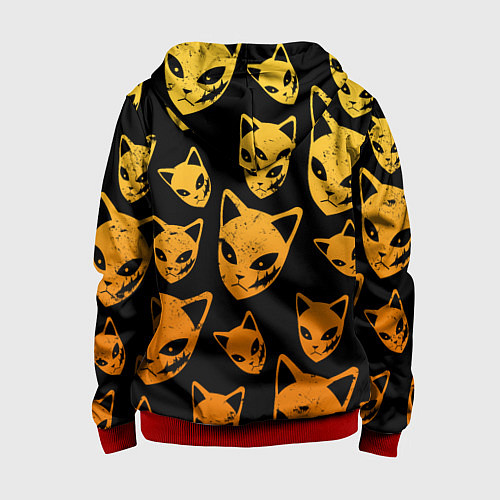 Детская толстовка на молнии ЗЕНИЦУ ZENITSU СТИЛЬ ГРОМА / 3D-Красный – фото 2