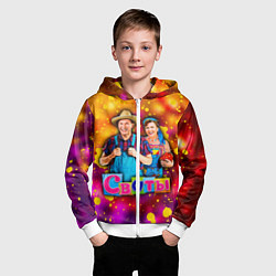 Толстовка на молнии детская Сваты, Свати сериал, цвет: 3D-белый — фото 2