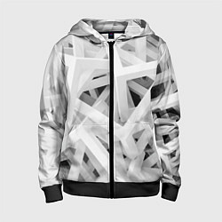 Толстовка на молнии детская БЕЛЫЙ АРХИТЕКТОР, цвет: 3D-черный