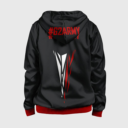 Детская толстовка на молнии G2 Jersey Pro 202223 / 3D-Красный – фото 2