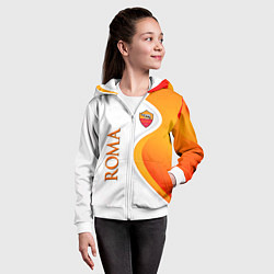Толстовка на молнии детская Рома, цвет: 3D-белый — фото 2