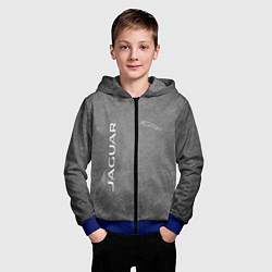 Толстовка на молнии детская ЯГУАР, цвет: 3D-синий — фото 2