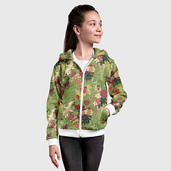 Толстовка на молнии детская Япония-Китай Сюжет, цвет: 3D-белый — фото 2