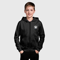 Толстовка на молнии детская Russia Black Collection 20222023, цвет: 3D-черный — фото 2