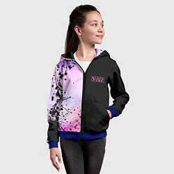 Толстовка на молнии детская BLACKPINK HALF COLORS, цвет: 3D-синий — фото 2