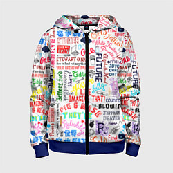 Толстовка на молнии детская OUR FUTURE, цвет: 3D-синий