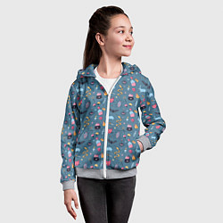 Толстовка на молнии детская Ведьмовское ремесло, цвет: 3D-меланж — фото 2