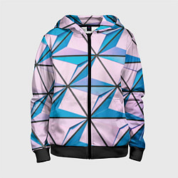 Детская толстовка на молнии Абстрактные геометрические панели