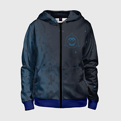 Толстовка на молнии детская Battletoads жабы, цвет: 3D-синий