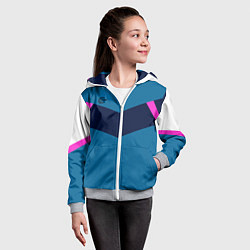 Толстовка на молнии детская FIRM в стиле 90х, цвет: 3D-меланж — фото 2