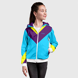 Толстовка на молнии детская FIRM как в 80х, цвет: 3D-белый — фото 2