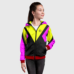 Толстовка на молнии детская FIRM прямиком из восьмидесятых, цвет: 3D-красный — фото 2