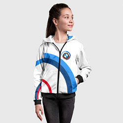 Толстовка на молнии детская M perfomance - bmw, цвет: 3D-черный — фото 2