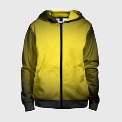 Детская толстовка на молнии Желтый градиент