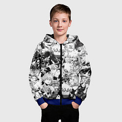 Толстовка на молнии детская Кацуки Бакуго - Моя геройская академия, цвет: 3D-синий — фото 2