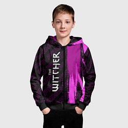 Толстовка на молнии детская The Witcher pro gaming: по-вертикали, цвет: 3D-черный — фото 2