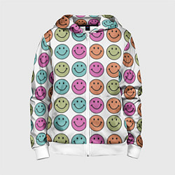 Детская толстовка на молнии Smiley face