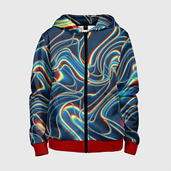 Детская толстовка на молнии Abstract waves