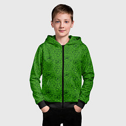 Толстовка на молнии детская Shrek: Pattern, цвет: 3D-черный — фото 2