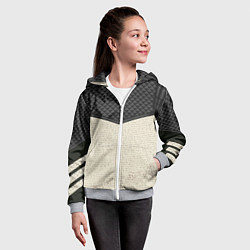 Толстовка на молнии детская Ворон-Nevermore, цвет: 3D-меланж — фото 2