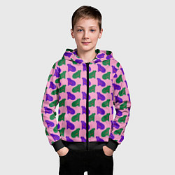 Толстовка на молнии детская Животные капибары, цвет: 3D-черный — фото 2