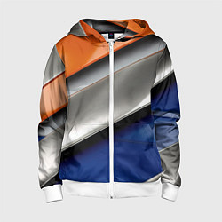 Детская толстовка на молнии Разноцветные полоски