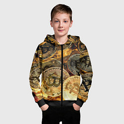 Толстовка на молнии детская Золото цифровой эры, цвет: 3D-черный — фото 2