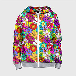 Детская толстовка на молнии Floral multicolour