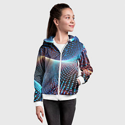 Толстовка на молнии детская Boson, цвет: 3D-белый — фото 2