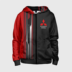 Детская толстовка на молнии Mitsubishi - carbon style