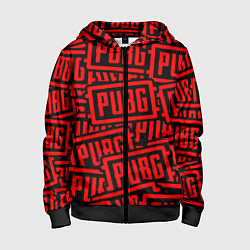 Детская толстовка на молнии PUBG pattern games