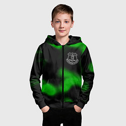 Толстовка на молнии детская Everton sport halftone, цвет: 3D-черный — фото 2
