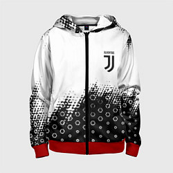 Толстовка на молнии детская Juventus sport steel, цвет: 3D-красный