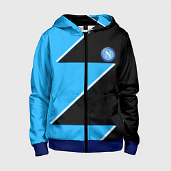 Детская толстовка на молнии Napoli fc geometry blue