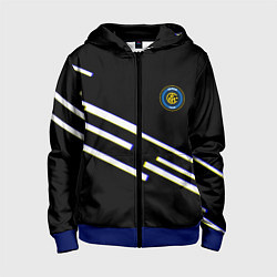 Толстовка на молнии детская Inter line fc, цвет: 3D-синий