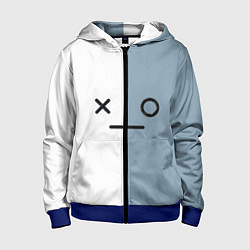 Толстовка на молнии детская Van BT21, цвет: 3D-синий