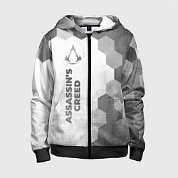 Детская толстовка на молнии Assassins Creed - white gradient по-вертикали