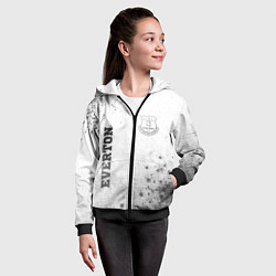 Толстовка на молнии детская Everton - white gradient вертикально, цвет: 3D-черный — фото 2