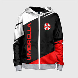 Толстовка на молнии детская Umbrella corporation - resident evil, цвет: 3D-меланж